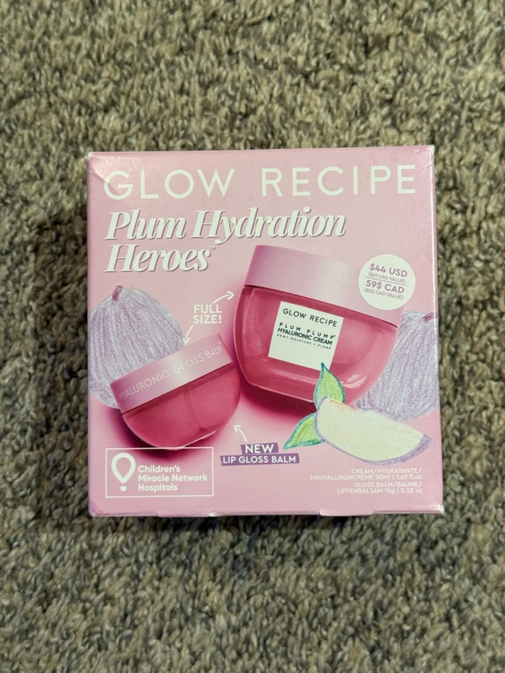 NEW Glow Recipe limited edition plum hydration kit